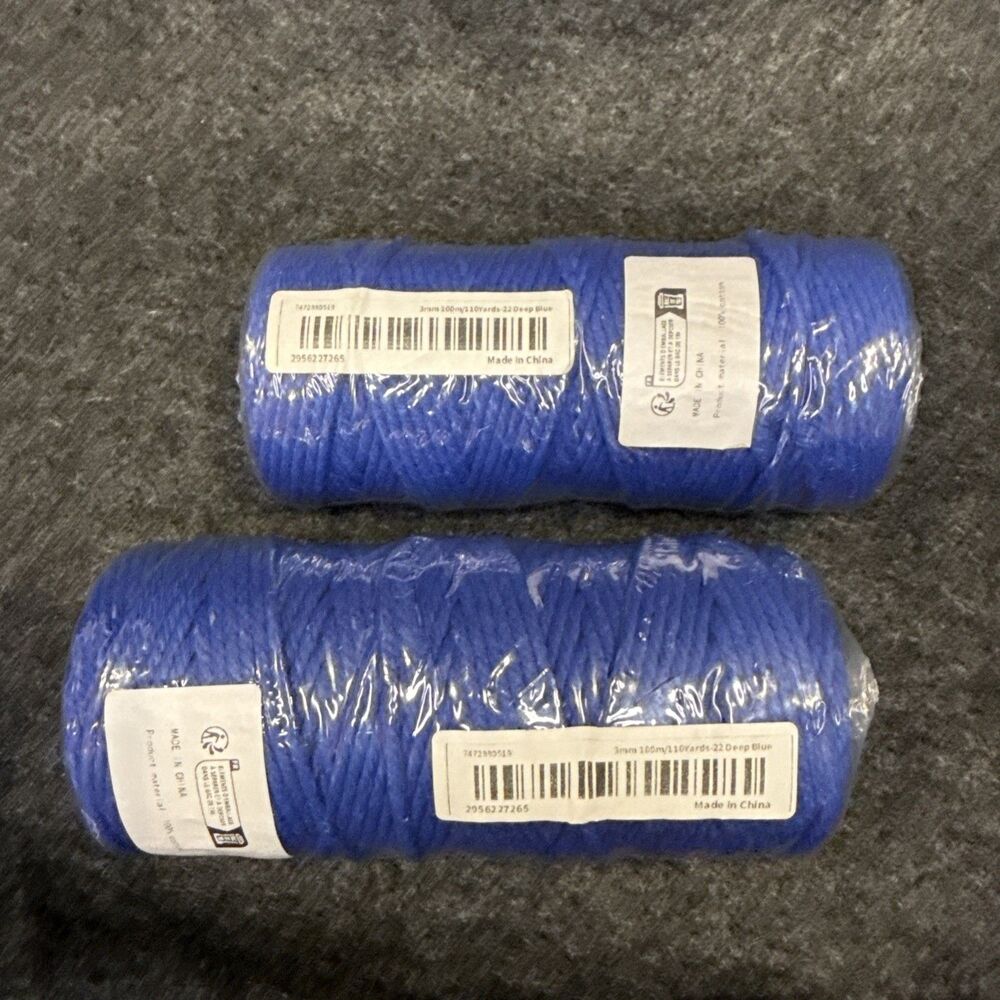 Macrame Cord,3mm x 328 Feet Cotton Macrame Cord,Colored Cotton Cord Macrame S... - Picture 5 of 5